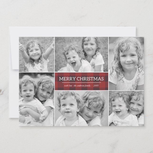 Carte photo de vacances de Noël (Devant)