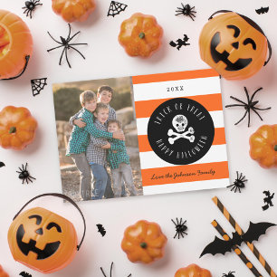 Carte photo de vacances d'Halloween