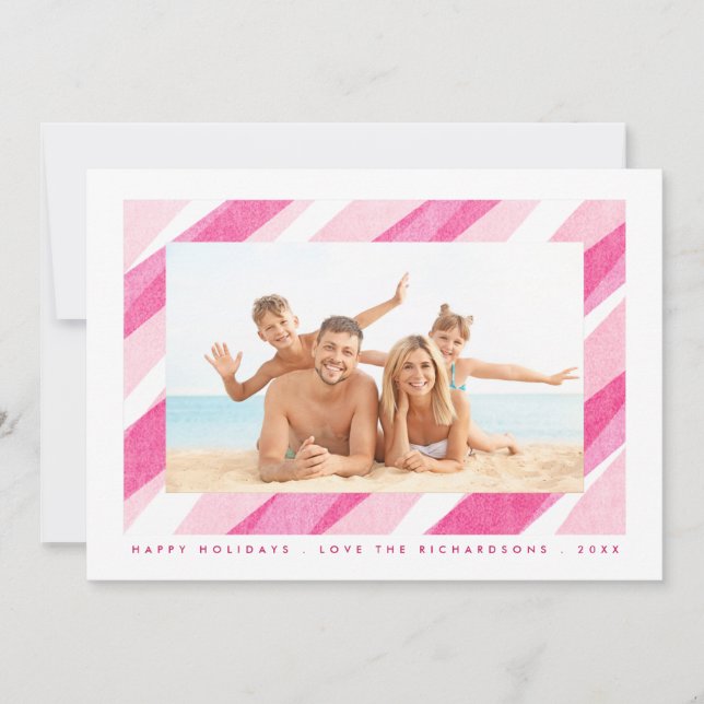 Carte photo de vacances en Sucre de canne peint (Devant)