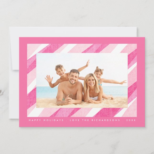 Carte photo de vacances en Sucre de canne peint ro (Devant)