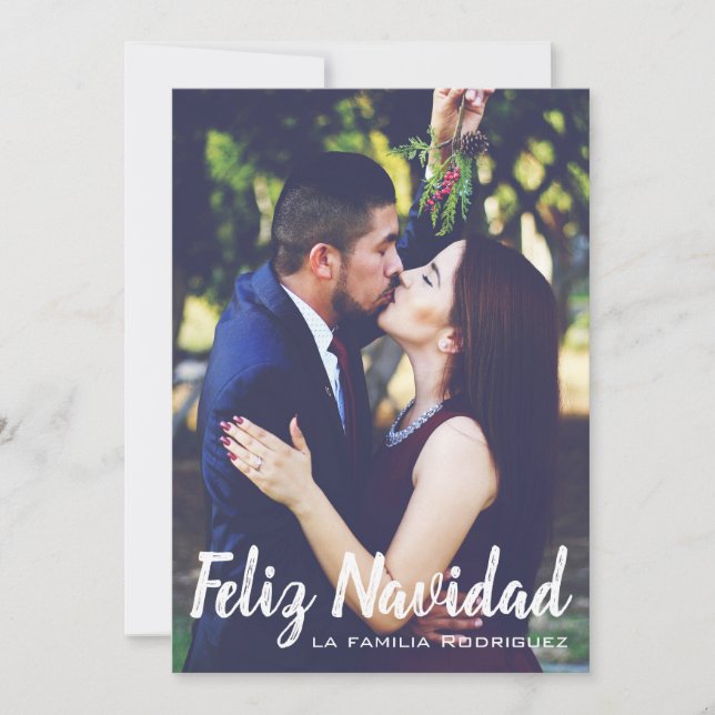 Carte photo de vacances - Feliz Navidad (Devant)