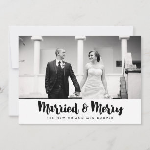 Carte photo de vacances Marié et Joyeux Noël