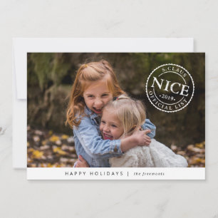 Carte photo de vacances officiel Père Noël Nice Li