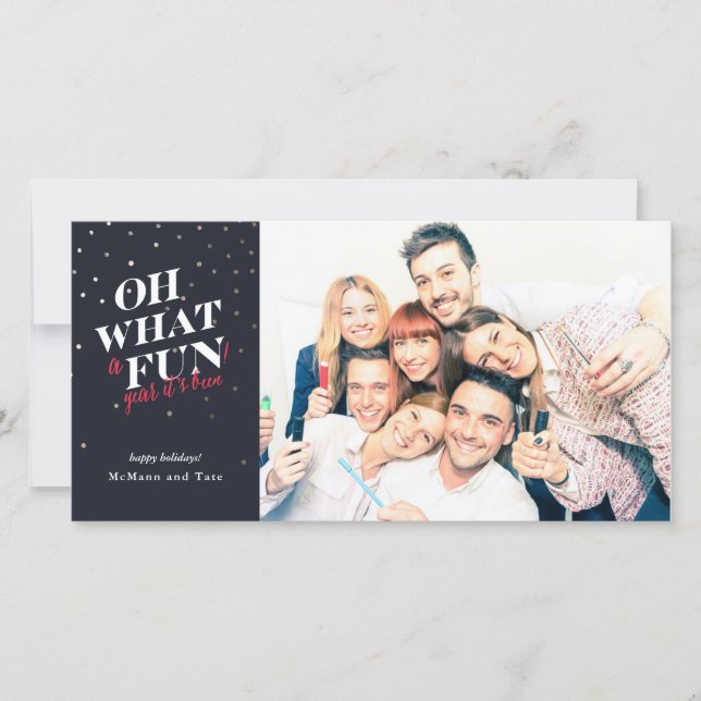 Carte photo De Vacances *Oh What A Fun* (Devant)