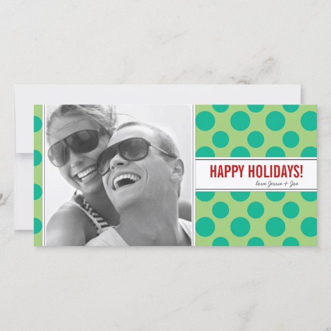 Carte photo de vacances pois (Devant)
