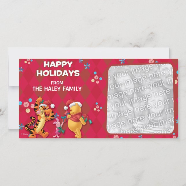 Carte photo de vacances Pooh & Pals (Devant)