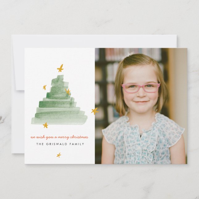 Carte photo de vacances Starlit Tree (Devant)