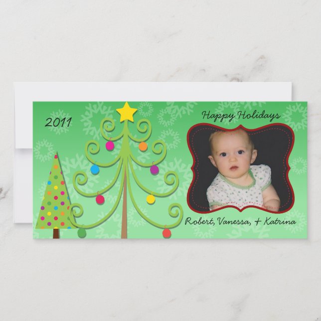 Carte photo de vacances Whimsical Customisé (Devant)
