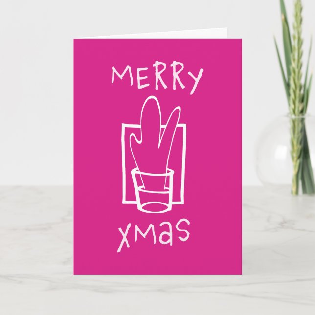 Carte photo de verre de tir Sparkling Xmas (Devant)