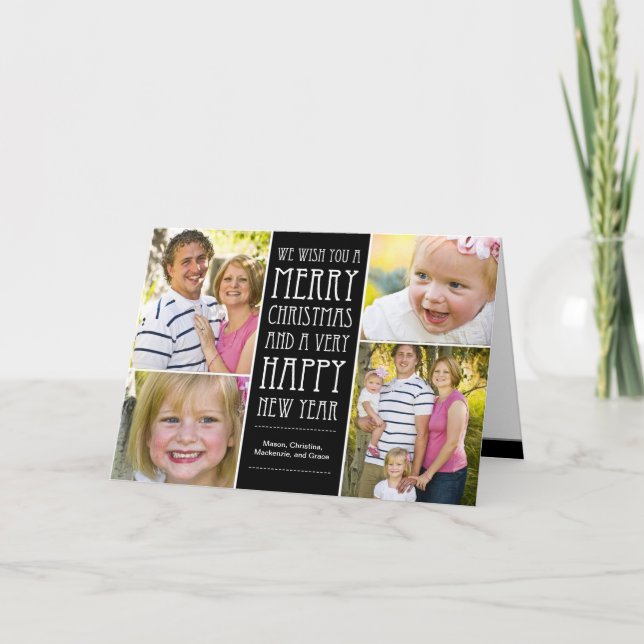 Carte photo de voeux de Noël (Devant)