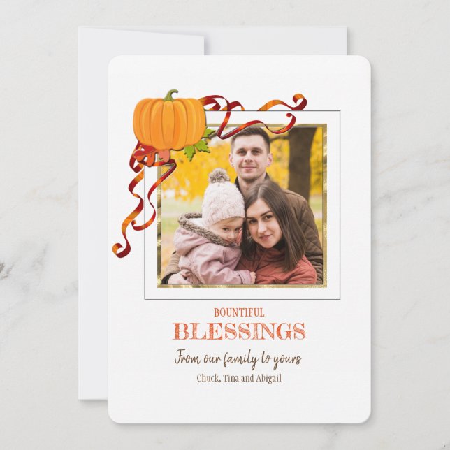 Carte photo des bénédictions (Devant)