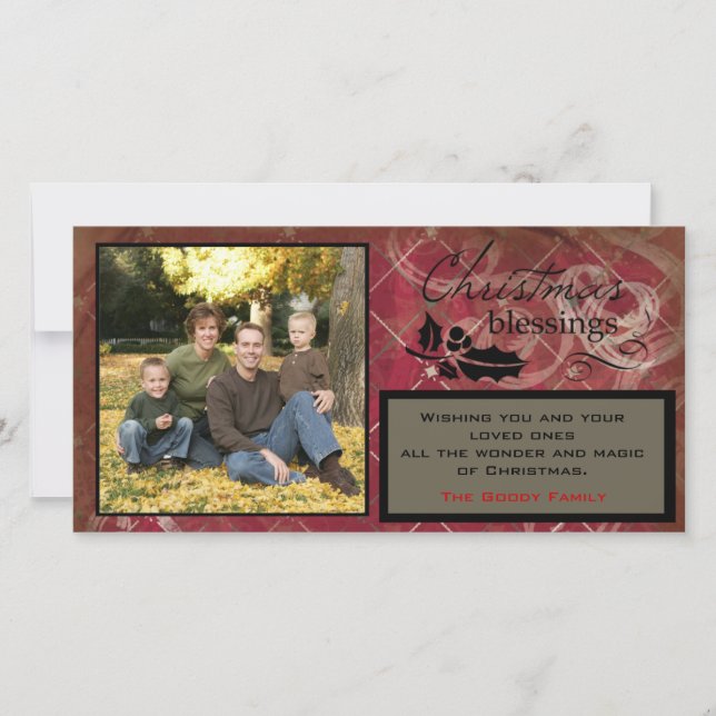 Carte photo des Bénédictions de Noël (Devant)