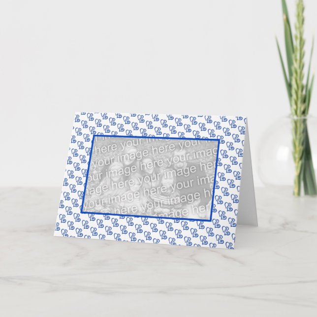 Carte photo des Coeurs Bleus (Devant)