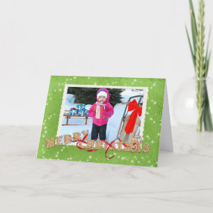 Carte photo des cookies de Noël