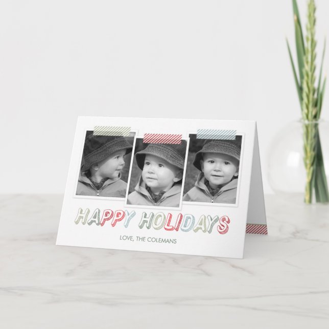 Carte photo des Fêtes de Snapshots (Devant)