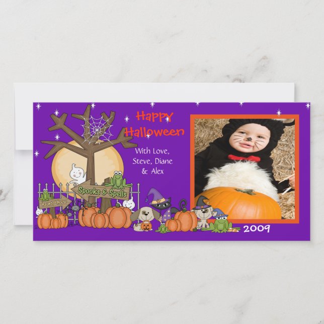 Carte photo d'Halloween (Devant)