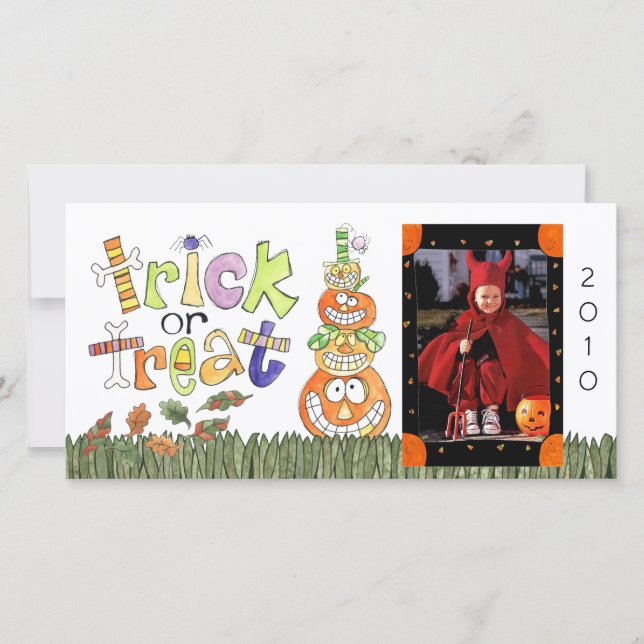Carte photo d'Halloween (Devant)