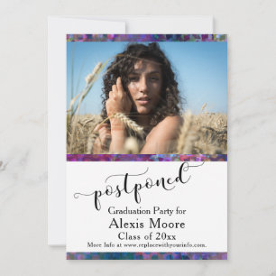 Carte photo différé de la fête de graduation uniqu