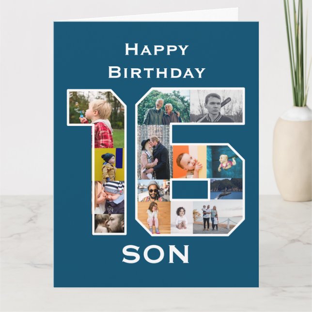 carte photo du 16e anniversaire (Devant)