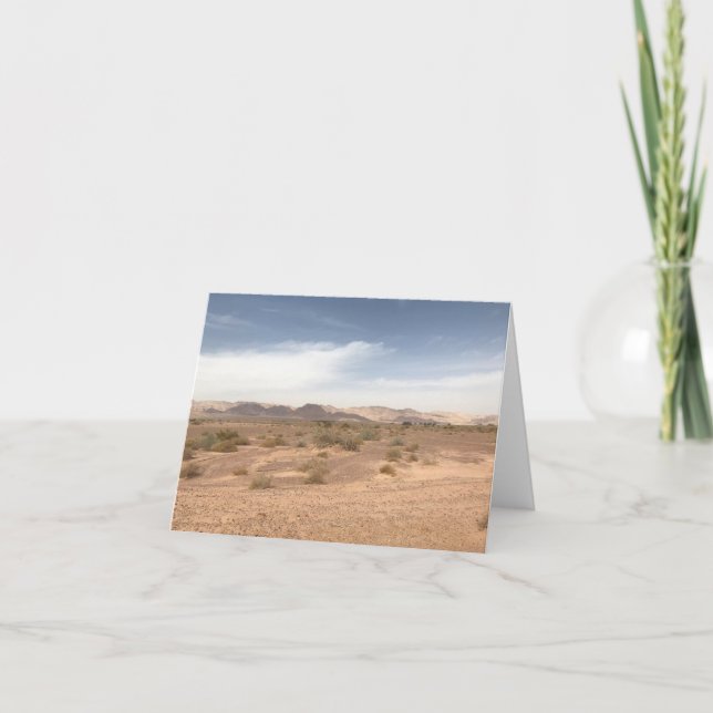 Carte Photo du désert (Devant)