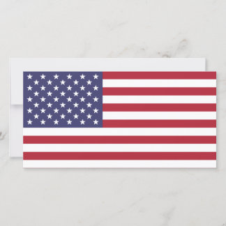 Carte photo du drapeau américain