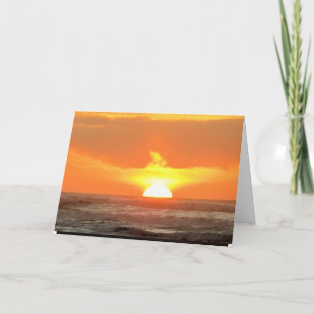 Carte Photo du lever du soleil de HOPE (Devant)