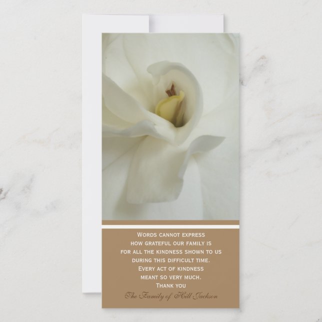 Carte photo du Merci de la Gardenia Sympathy (Devant)