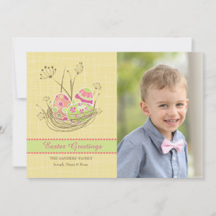 Carte photo du nid de la nature