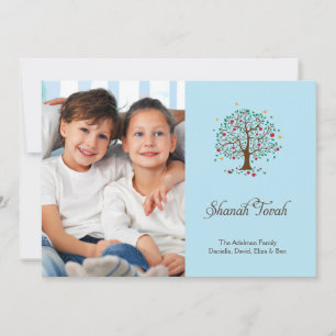 Carte photo du Nouvel An juif Arbre de l'Espoir
