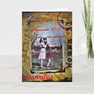 Carte photo d'un ami pom-pom girl