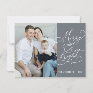 Carte photo familial moderne, joyeux et lumineux