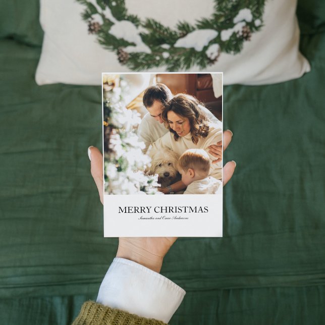 Carte Photo Familiale Moderne Et Joyeux Noël (Créateur téléchargé)
