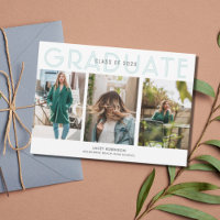 Photo féminine moderne Diplôme Turquoise