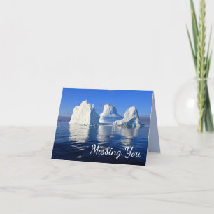 Carte photo flanquée pour les icebergs de l'Arctiq
