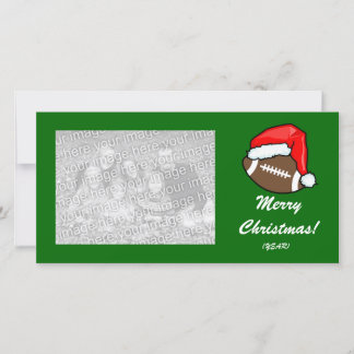Carte photo - Football de Noël