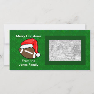 carte photo - Football Père Noël