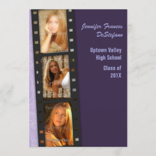 Carte photo gris couleur violet