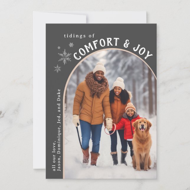 Carte photo grise Confort et Joie (Devant)