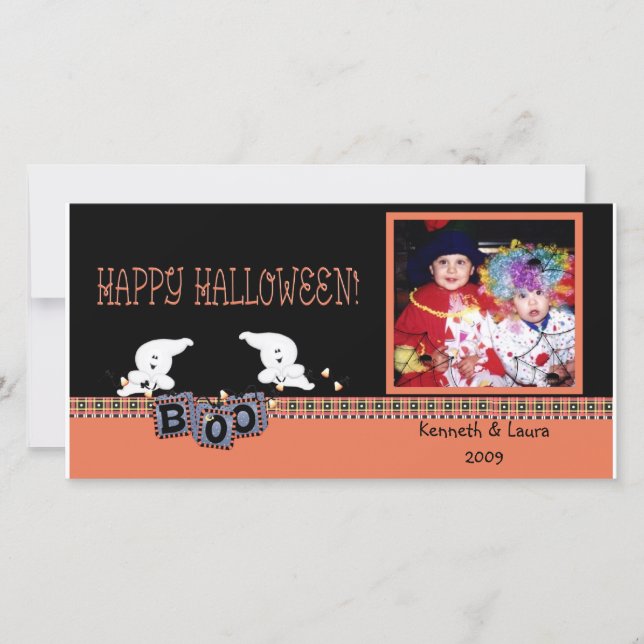 Carte photo Halloween Ghosts (Devant)