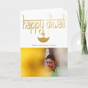 Carte Photo Happy Diwali personnalisée