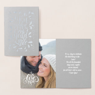 Carte photo Heureuse Sainte-Valentin de luxe Real 