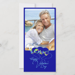 Carte photo Heureuse Sainte-Valentin Love Hearts