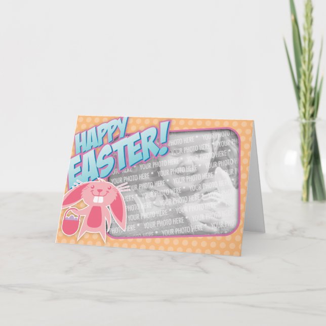 Carte photo heureux de Pâques (Devant)