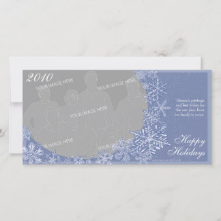 Carte photo horizontale Simply Snowflakes Art 2
