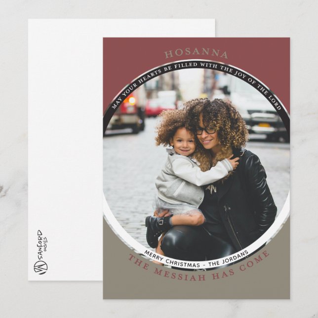 Carte photo Hosanna (Devant / Derrière)