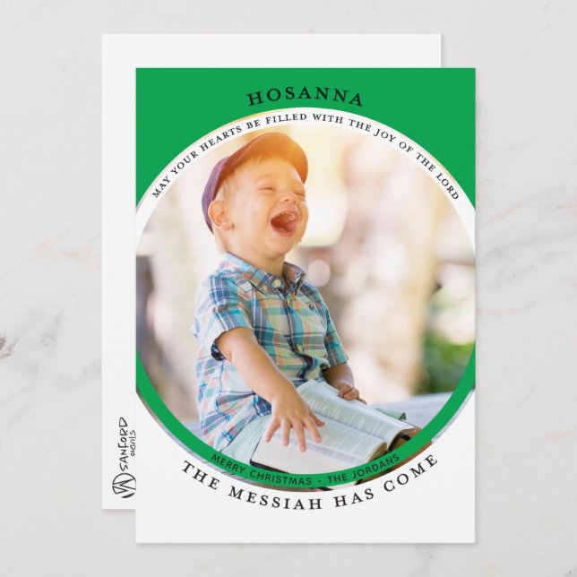 Carte photo Hosanna (Devant / Derrière)