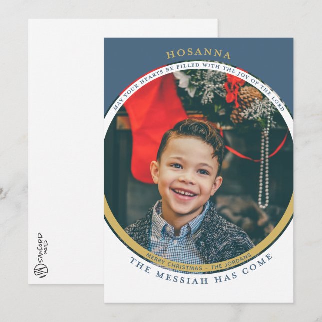Carte photo Hosanna (Devant / Derrière)