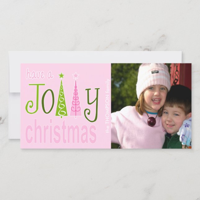 Carte photo Jolly Christmas (Devant)