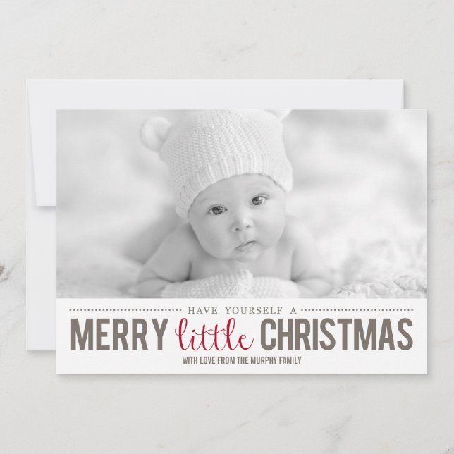 Carte photo Joyeux petit Noël (Devant)