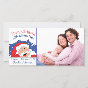Carte photo Le Père Noël dit...